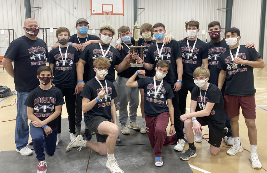 Kossuth powerlifting earns Region title
